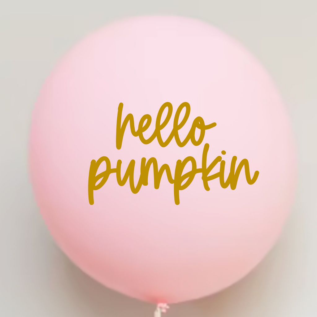 Hello Pumpkin Custom Latex Balloons