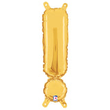 gold 14 inch exclamation point balloon