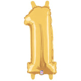 14 Inch Gold Number 1 Balloons