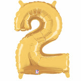 Custom Gold Script Letter Balloons | Say What You Want