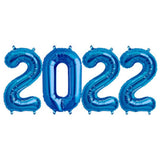 Blue 2022 number balloons northstar