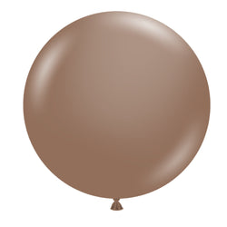 24 inch cocoa brown latex balloons