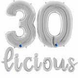 30 licious Foil Balloons | Rose Gold | Gold | Silver