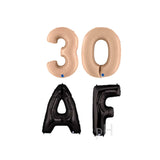 30 AF Birthday Balloon Banner Kit 