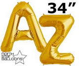 Gold Letter Balloons l Large 34 IN