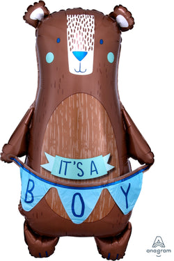 Its a Boy Bear Balloons 34 IN