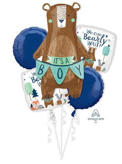 Its a Boy Bear Balloon Bouquet