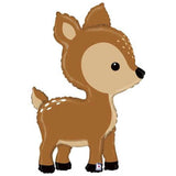 39 Inch Baby Deer Balloon Fawn in light brown and medium brown 