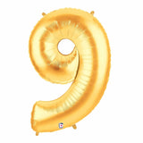 40 INCH Gold Number 9 Balloons (100cm)