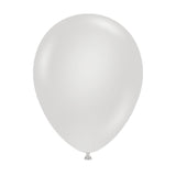 small 5 inch latex balloons in fog light grey (gray)