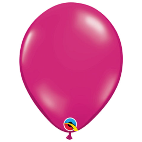 Magenta Jewel Mini 5 INCH (13cm) Round Qualatex Latex Balloons Package 10