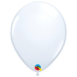 5 inch white latex balloons by qualatex