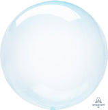 Blue Crystal Clearz Orbz Balloons 20 INCH