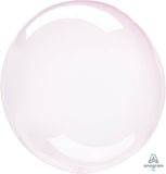 Pink Crystal Clearz Orbz Balloons 20 INCH