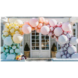 Pastel Chalk Matte Latex Balloon Garland in Teal, yellow,  coral, pink and lilac 