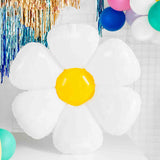 White Daisy Flower Balloons | 28 INCH