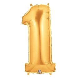 40 Inch Gold Number 1 Balloon