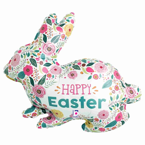 Spring Flowers Easter Bunny Balloons | 32 INCH