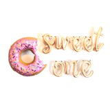 SWEET ONE Donut Party Balloons l Silver l Gold l Rose Gold