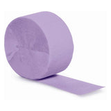 Lilac Light Purple Crepe Streamer