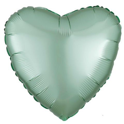 Heart Balloon | Mint Green | 18 Inch satin luxe