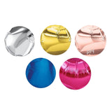 Foil Balloons in foil colors:  rose gold, gold, silver, pink, rose gold, gold and blue