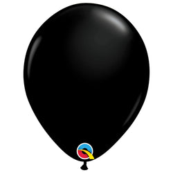 Qualatex onyx black latex balloons in normal 11 inch size