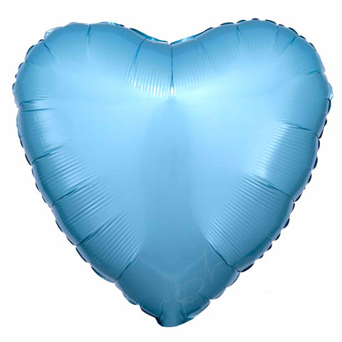 Heart Balloon | Pearl Pastel Blue | 18 Inch