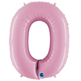 40 INCH Pastel Pink Megaloon Number Balloons (100cm)