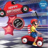 Checkered Race Flag Birthday Air-Fill Balloon | 14 INCH