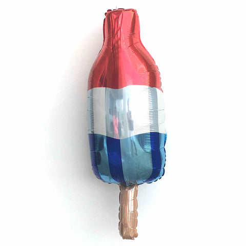 Red White and Blue Popsicle Balloon | 40 INCH