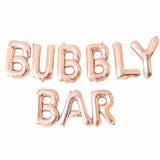 Bubbly Bar Rose Gold Balloons