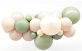 Eucalyptus and Sand White Latex Organic Balloon Garland