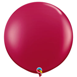 Sparkling Burgundy 36 INCH (90cm) Round Latex Balloons Qualatex