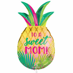 31 Inch Sweet Mom Pineapple Balloon for a tropical birthday or mother day gift decoration