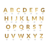 Gold Paper Alphabet Letter Banner Kit | 63 piece | Small 5.5 Inch