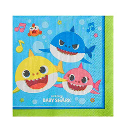 Baby Shark Paper Beverage Napkins