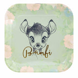 Mint and Blush Bambi Paper Plates Set of 4.  Official license