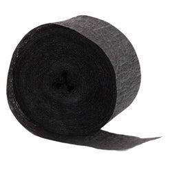 Black Crepe Paper Streamer Roll