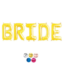 BRIDE Balloon Banner | Silver | Rose Gold | Gold | Pink | Blue