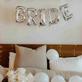 BRIDE Balloon Banner | Silver | Rose Gold | Gold | Pink | Blue