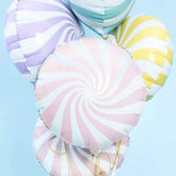 Pink and White Candy Swirl Balloon | 18 INCH