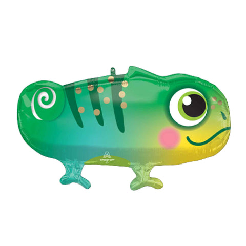 blushing chameleon lizard balloon