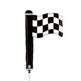 Black and white checkered flag balloon 