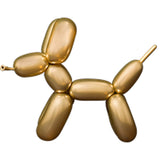 chrome gold dog balloon twister shape