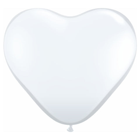 Clear Latex Heart Shape Balloons in small 6 inch 