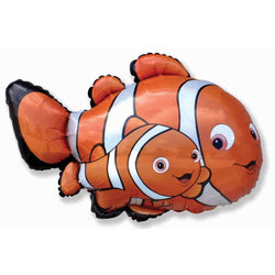 orange clownfish fish balloon