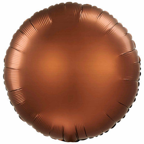 Cocoa Brown Round Foil Balloons