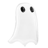 Cute ghost balloon in white with black scribble eyes