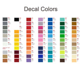 Vinyl decal colors